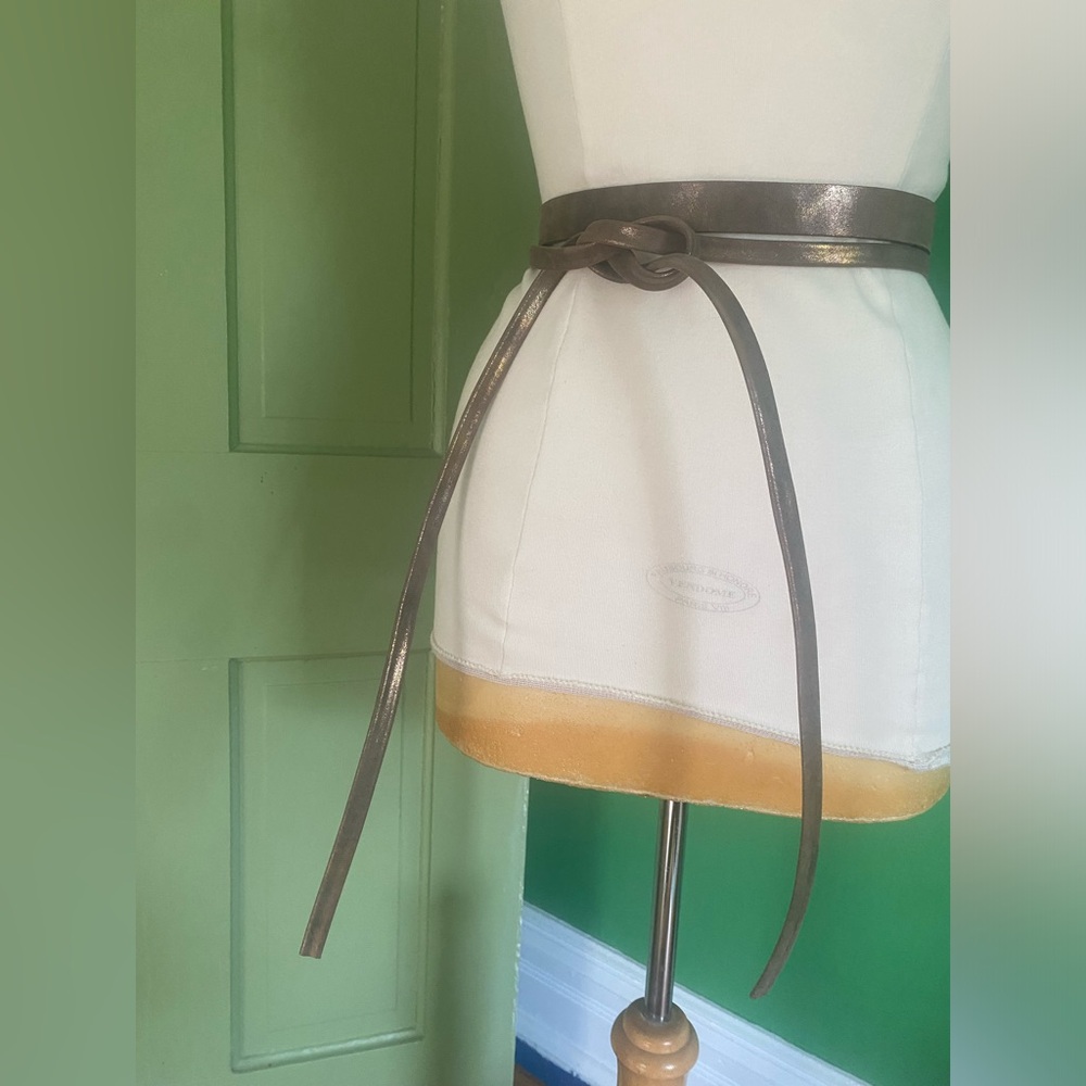 Ada Metallic Brown Wrap Belt